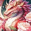 Pink Dragon Paint By Number