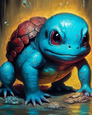 Pokemon Squirtle Paint By Number