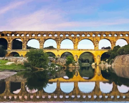 Pont Du Gard Paint By Number