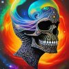 Psychedelic Skull Paint By Numbers