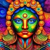 Psychedelic Woman Paint By Number