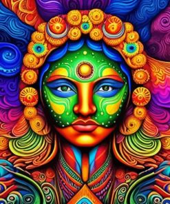 Psychedelic Woman Paint By Number