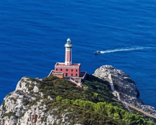 Punta Carena Lighthouse Paint By Numbers