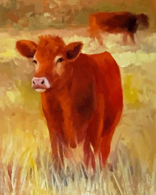 Red Cow Paint By Number