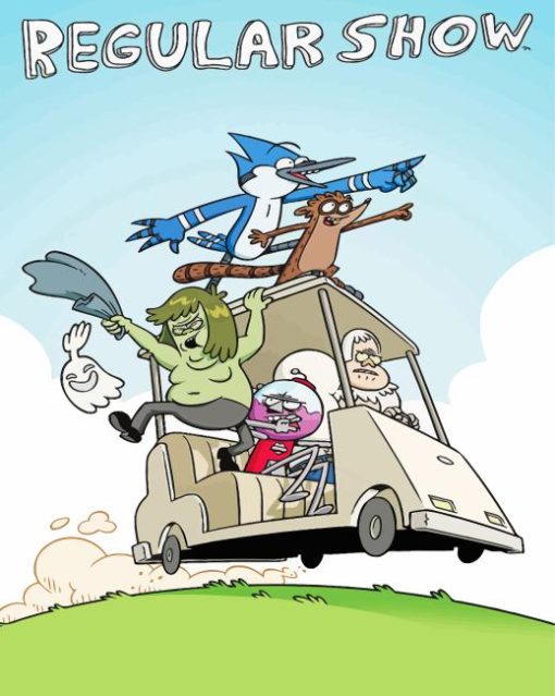 Regular Show Poster Paint By Number