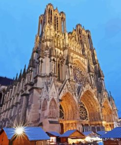 Reims Cathedral Paint By Number