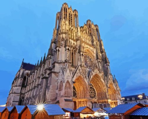 Reims Cathedral Paint By Number