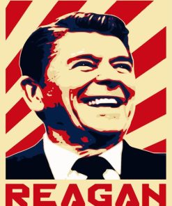Ronald Reagan Poster Paint By Numbers