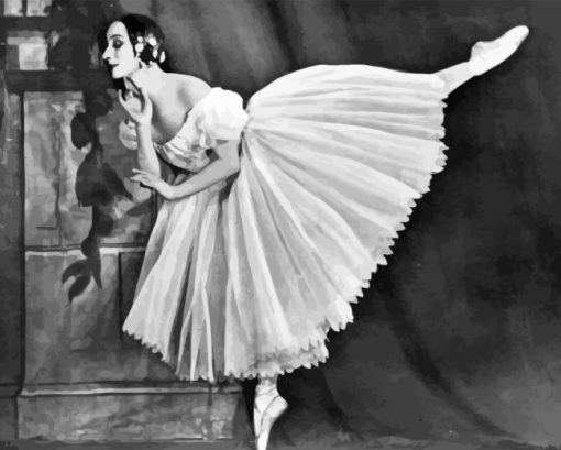 Russian Dancer Anna Pavlova Paint By Number