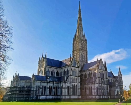 Salisbury Cathedral Paint By Numbers