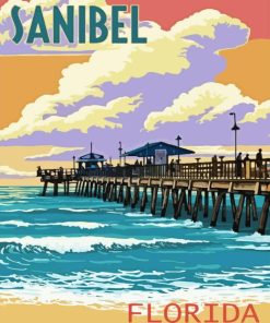 Sanibel Florida Poster Paint By Numbers