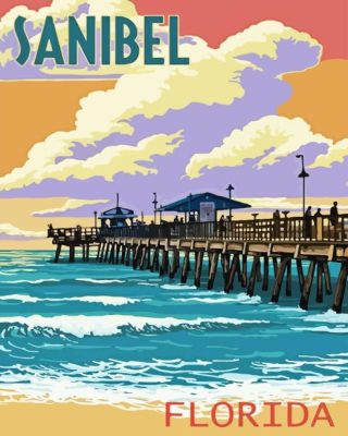 Sanibel Florida Poster Paint By Numbers