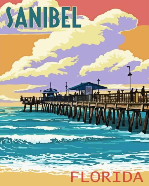 Sanibel Florida Poster Paint By Numbers