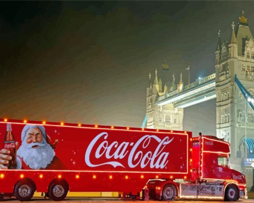 Santa And Coca Cola Paint By Numbers