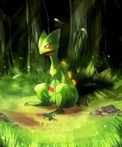 Sceptile Pokemon Paint By Numbers