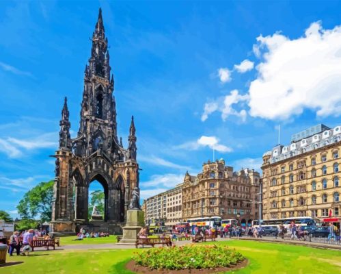 Scott Monument Paint By Numbers