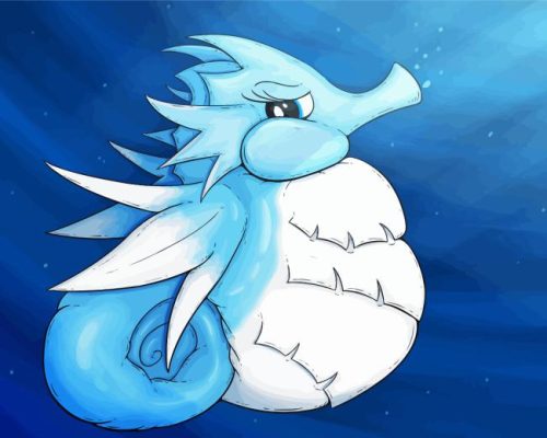 Seadra Pokemon Paint By Number