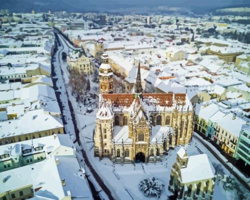 Snowy Kosice Paint By Number