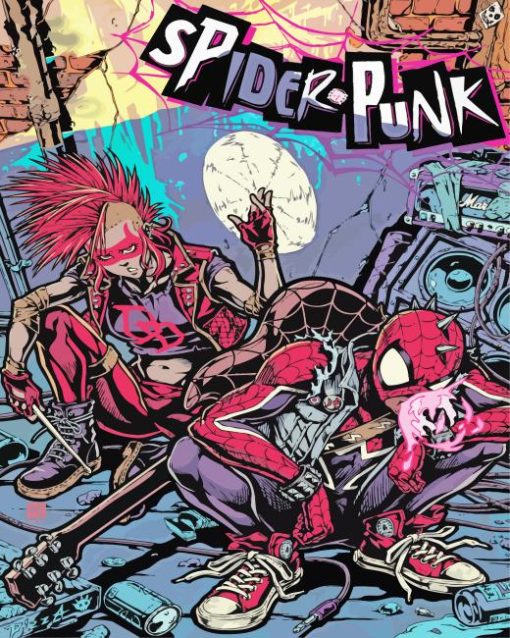 Spider Punk Poster Paint By Numbers