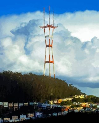 Sutro Tower Paint By Number