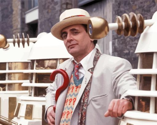 Sylvester Mccoy Actor Paint By Numbers