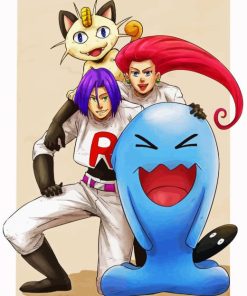 Team Rocket Pokemon Paint By Number