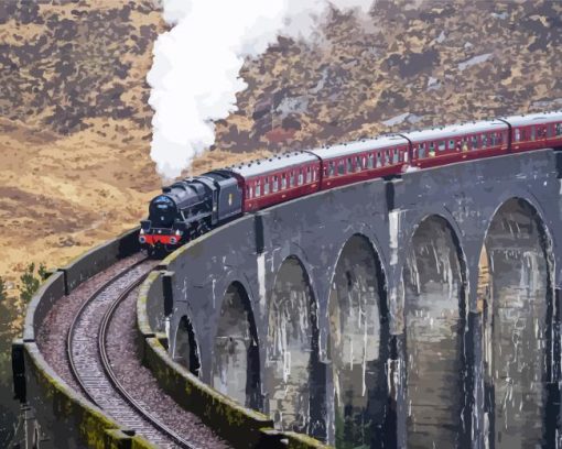 The Hogwarts Express Train Paint By Numbers