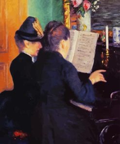The Piano Lesson Caillebotte Paint By Number