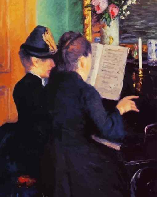 The Piano Lesson Caillebotte Paint By Number