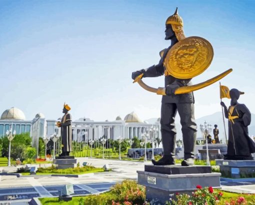 Turkmenistan Paint By Number