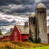 Vermont Barns With Silo Paint By Number