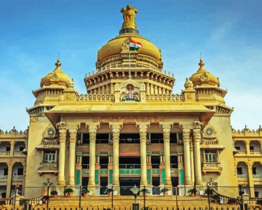 Vidhana Soudha Paint By Number