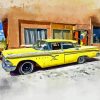 Vintage Yellow Edsel Paint By Number