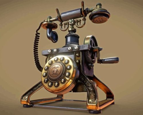 Vintage Phone Paint By Numbers