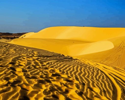 White Sand Dunes Paint By Numbers