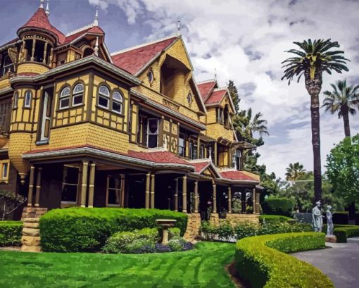 Winchester Mystery House Paint By Number