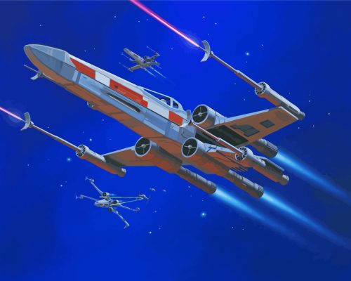 X Wing Fighter Paint By Numbers