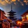 Yasaka Pagoda Japan Paint By Numbers