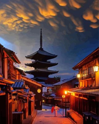 Yasaka Pagoda Japan Paint By Numbers