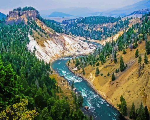 Yellowstone River Paint By Numbers