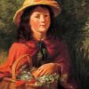 Young Girl With Basket Of Flowers Paint By Number