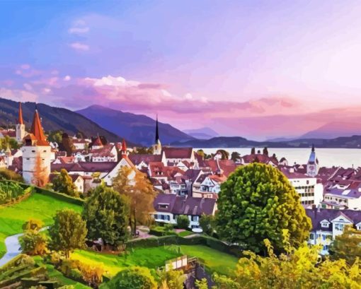 Zug Switzerland Paint By Number