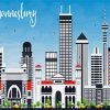 Johannesburg Skyline Paint By Number