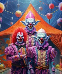 Killer Klowns From Outer Space Paint By Numbers