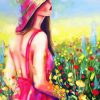 Lady In A Pink Hat Paint By Numbers