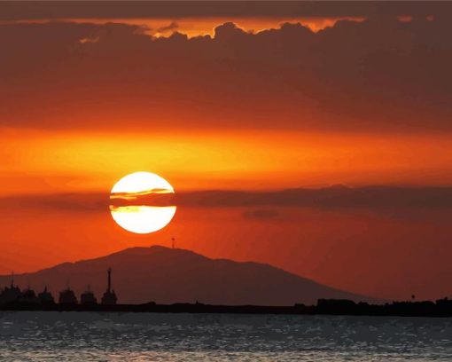 Manila Bay At Sunset Paint By Numbers