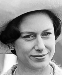 Monochrome Princess Margaret Paint By Numbers