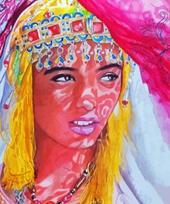 Moroccan Amazigh Girl Paint By Numbers