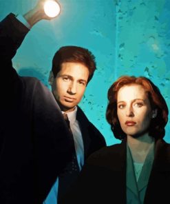 Mulder And Scully Paint By Numbers