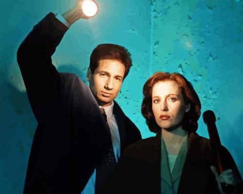 Mulder And Scully Paint By Numbers